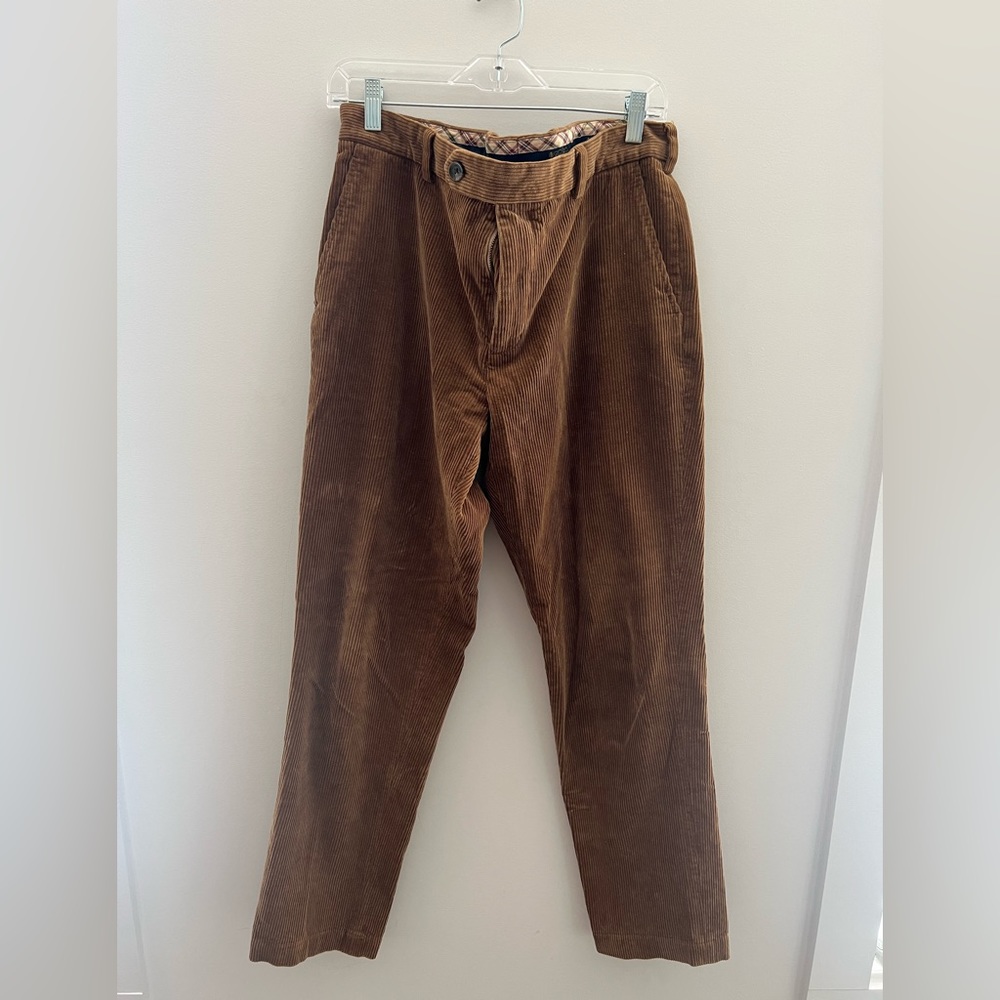 Men’s Brooks Brothers Tan Corduroy Pants | W35 L32